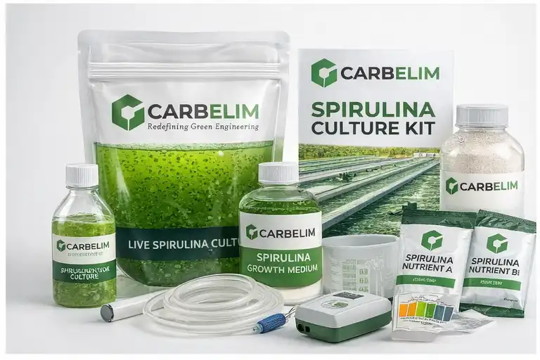 Spirulina farming and products by Carbelim