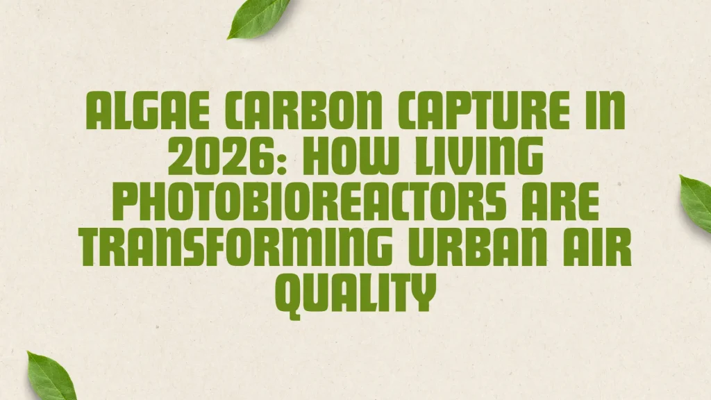 Algae Carbon Capture in 2026 Hero Image