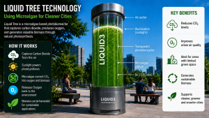 Liquid Tree Technology using a microalgae photobioreactor in an urban environment